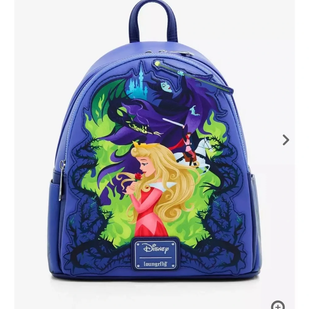 Loungefly Disney Sleeping Beauty Characters Portrait Mini Backpack & Wallet